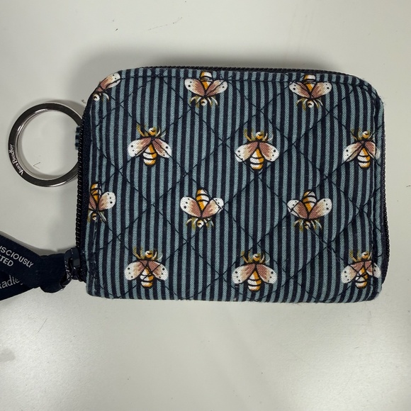 Vera Bradley | RFID Petite Zip-Around Wallet (Bees Navy) - Picture 2 of 4